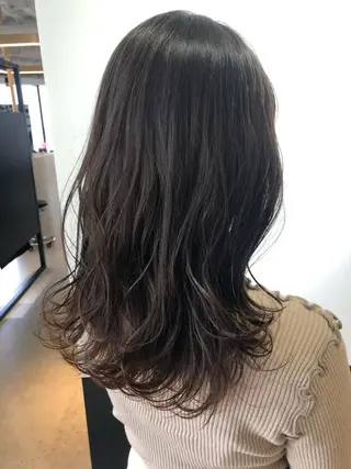 セミロング カラー 片山美穂 心斎橋・北堀江のヘアスタイル