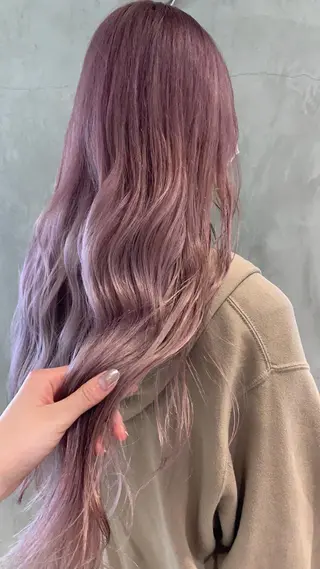 ロング カラー ヘアアレンジ 艶ハイトーン/ヘア アレンジAYAKAのヘアスタイル