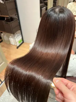 ロング 縮毛矯正/髪質改善 /ブリーチ/東陽町✨のヘアスタイル