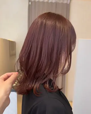 セミロング カラー Inity／ みゅうのヘアスタイル
