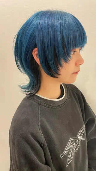 ショート カラー ハイトーン/ウルフ /小澤凌祐🦕のヘアスタイル
