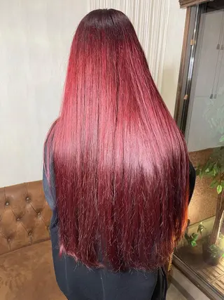 ロング カラー ハイトーン/韓国風 🤍Nacchi🐈のマツエク・マツパデザイン