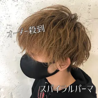 ショート パーマ メンズ MILI HAIR所属・韓国ヘア🇰🇷 RYOTAのヘアスタイル