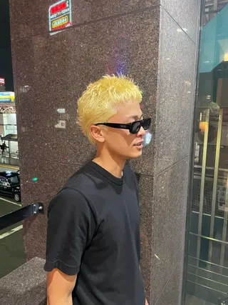 ショート カラー メンズ Ace栄所属・メンズ専門/ メンズパーマ/ゆうとのヘアスタイル