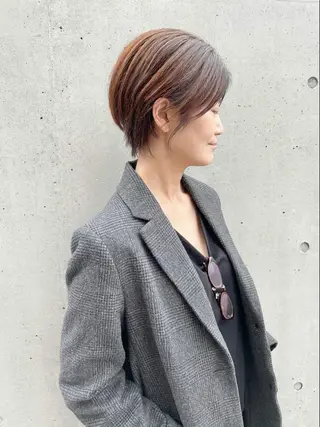 ショート カラー ✂️ｼｮｰﾄの匠✂️ 國井慎平のヘアスタイル