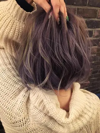 ショート カラー パーマ ✖️リーアキト LEEAKITO✖️のヘアスタイル