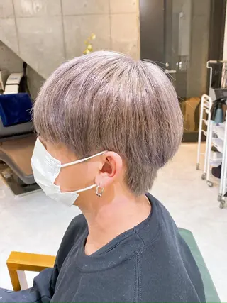 ショート カラー メンズ ヘアアレンジ 𝐑𝐈𝐍𝐊𝐀 🐣🩷のヘアスタイル