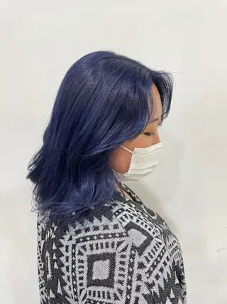 ミディアム 韓国ハイトーン🦋 hikariのヘアスタイル