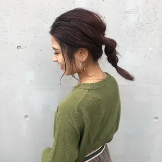 ロング カラー 酸性縮毛矯正🧴韓国 レイヤー/髪質改善のヘアスタイル