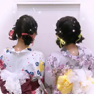 ミディアム ヘアアレンジ lien ヒジリのヘアスタイル