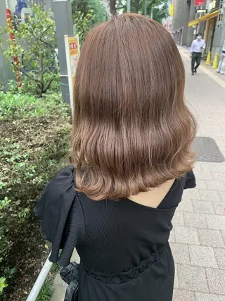 ミディアム カラー ハイトーン/ブリーチ 💙みずき💙のヘアスタイル