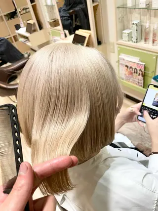 ショート カラー 🌈派手髪ハイトーン 🌈鈴木亮太🌈のヘアスタイル