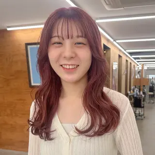 セミロング カラー ANY mikuのヘアスタイル