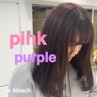 セミロング カラー ヘアアレンジ GO TODAY SHAiRE SALON  原宿verno店所属・完全💗マンツーマン marinのヘアスタイル