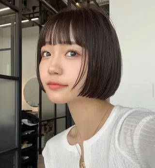 ミディアム Lond azur所属・🇰🇷韓国レイヤー 韓国風ボブのヘアスタイル
