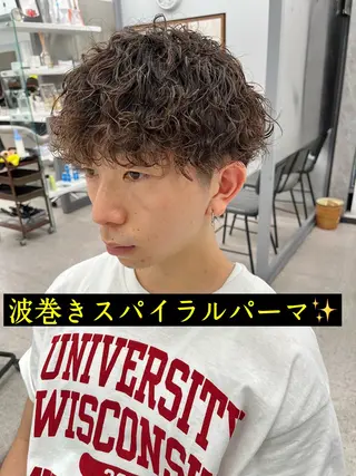 パーマ メンズ 🍐シャドウパーマ メンズ特化/守岡🍐のヘアスタイル