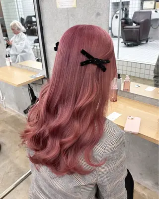 ロング ヘアアレンジ 🎀暖色カラー🎀 ♡yurika♡のヘアスタイル