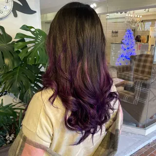 セミロング カラー Hiroto/ インナーカラー/神戸のヘアスタイル