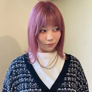 ミディアム カラー ブリーチなしベージュ カラー✨Takeのヘアスタイル