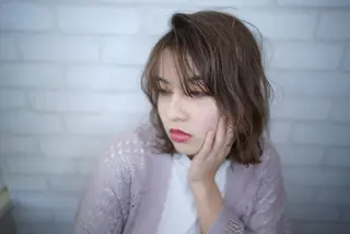 ミディアム カラー パーマ ヘアアレンジ カルラ　蒲田店所属・大久保寿高✨ なりたい色を叶える✨のヘアスタイル