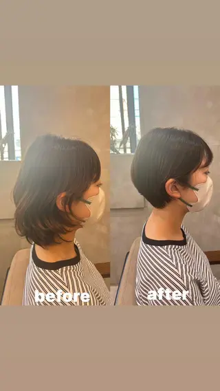 ショート カラー RIYA❤︎ Aujuaソムリエのヘアスタイル