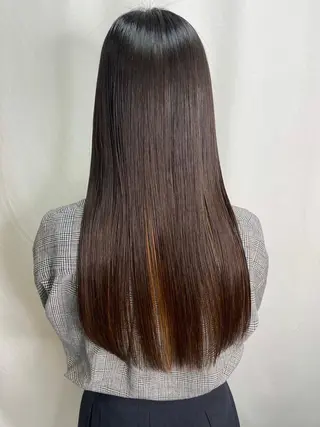 ロング パーマ 髪質改善/縮毛矯正 /ブリーチ矯正/岡部のヘアスタイル