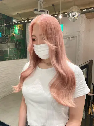 ロング カラー 艶ハイトーン👑♡ NATSUKIのヘアスタイル