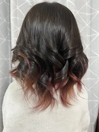 ミディアム カラー 鈴木 知希のヘアスタイル