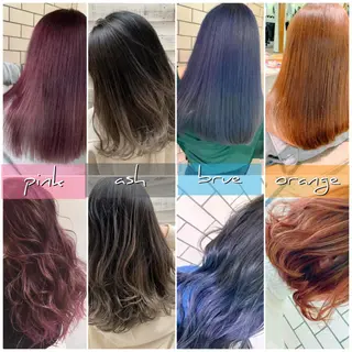 カラー ヘアアレンジ 指名支持率NO.1 スタイリストのヘアスタイル