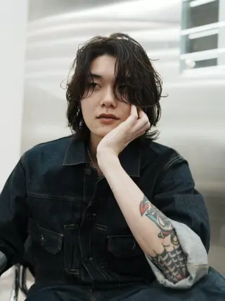 ミディアム パーマ メンズ fifth 高浜　和翔のヘアスタイル