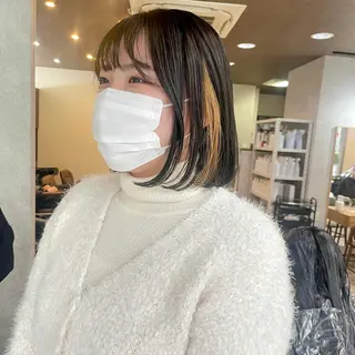 ミディアム カラー 高橋 みく/ minim 暖色のヘアスタイル