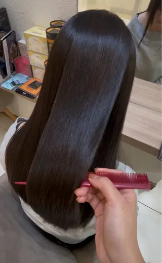 ロング パーマ 髪質改善/縮毛矯正 ササキナツミのヘアスタイル