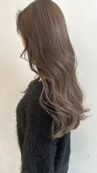 ロング ブリーチなしで透明感 艶カラー【Ryo】のヘアスタイル