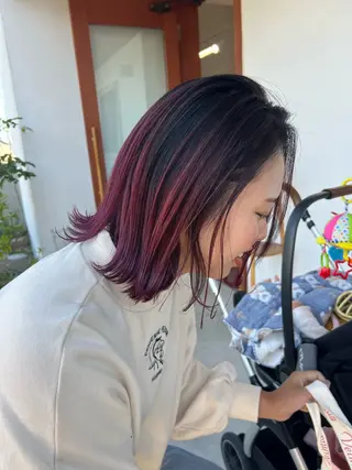 ミディアム Strawberry所属・原田 志保のヘアスタイル