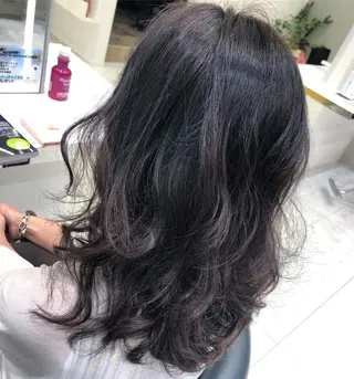 セミロング 岸 保奈美のヘアスタイル