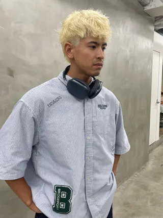 カラー メンズ メンズカット パーマ[佐橋]のヘアスタイル