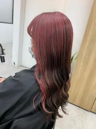 セミロング カラー FRAME+spa&hair roomなんば駅前店所属・🌸MAYU🌸 ハイトーン➕レイヤーのヘアスタイル