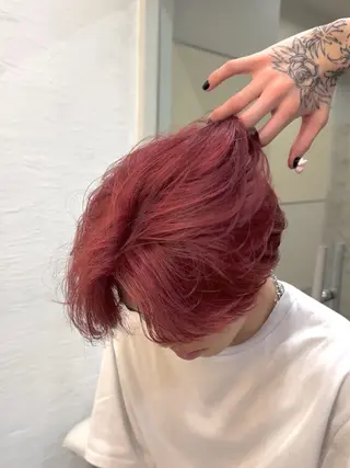 ショート カラー CHROMAN by become所属・RYUKI/ 複雑履歴ハイトーンのヘアスタイル