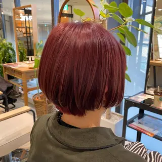 ショート カラー 透明感カラー🌈 菊池 結衣のヘアスタイル