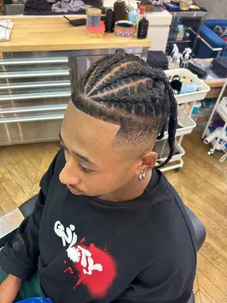 ヘアアレンジ メンズ HONEY TRAP!所属・HARURU🪮✨ ブレイズ海外ヘアのヘアスタイル