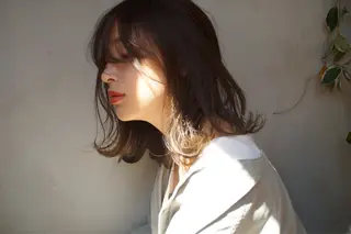 パーマ hoNua. 栄/透明感カラーのヘアスタイル