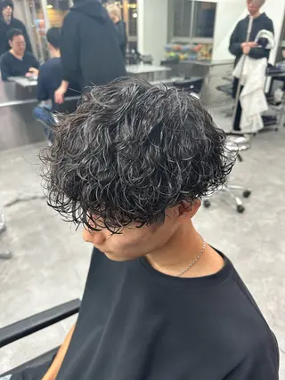 ミディアム 似合わせパーマ🔥 渡邉愛斗のヘアスタイル