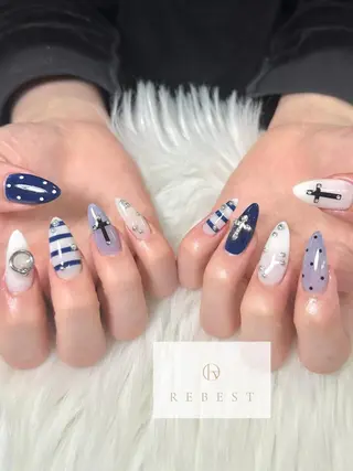 ネイル ❤️💛REBEST 京橋 nailのネイルデザイン