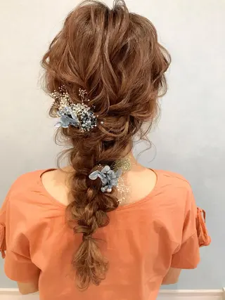 ロング ヘアアレンジ セットサロン      ラフテル所属・大阪/ヘアアレンジ /似合わせset💐のヘアスタイル