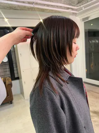 ミディアム 💥ウルフカット デザインあんな💥のヘアスタイル