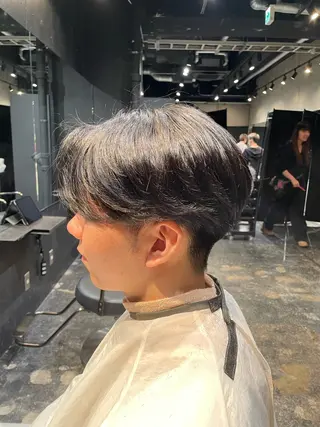 メンズ パーマ/カット/ ショート/安松龍一のヘアスタイル