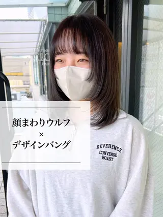 ミディアム カラー 進 詩織のヘアスタイル