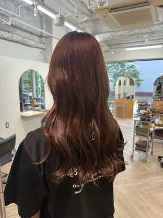 セミロング 新潟/万代/レイヤー 韓国風/明間未来のヘアスタイル