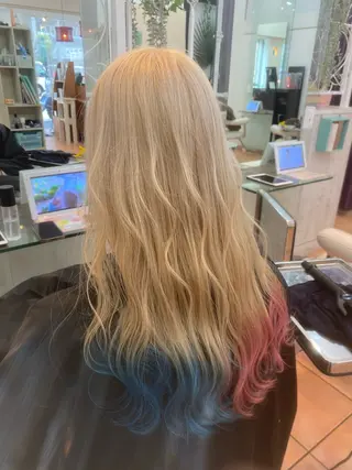 ロング カラー アンククロス所属・和気 世果のヘアスタイル