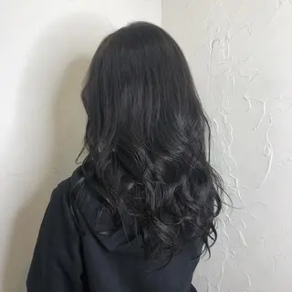 ロング カラー 久力琴音''透明感 カラー''アレンジのヘアスタイル